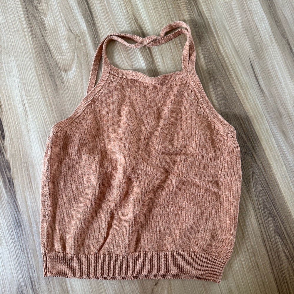Anthropologie Copper Knit Top